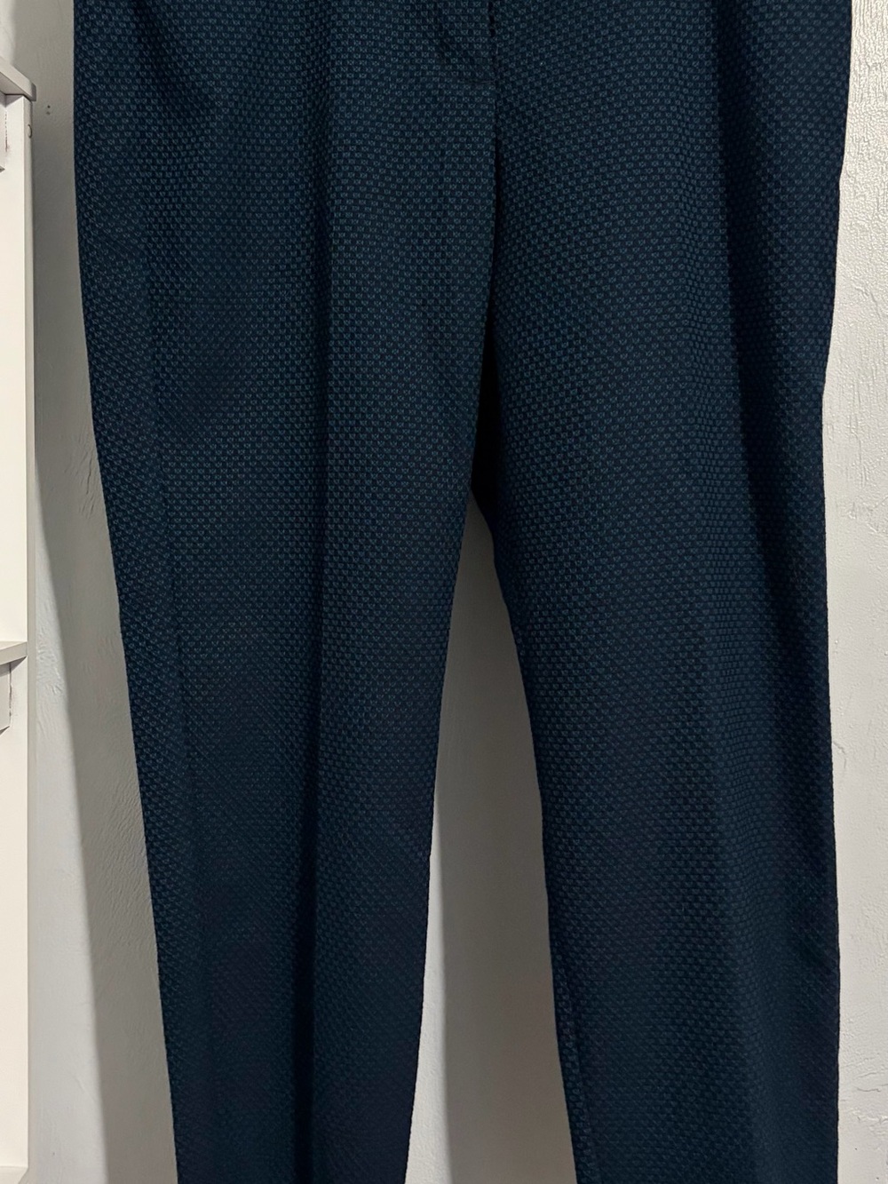 Express Women’s Dark Navy Textured Dress Pants
